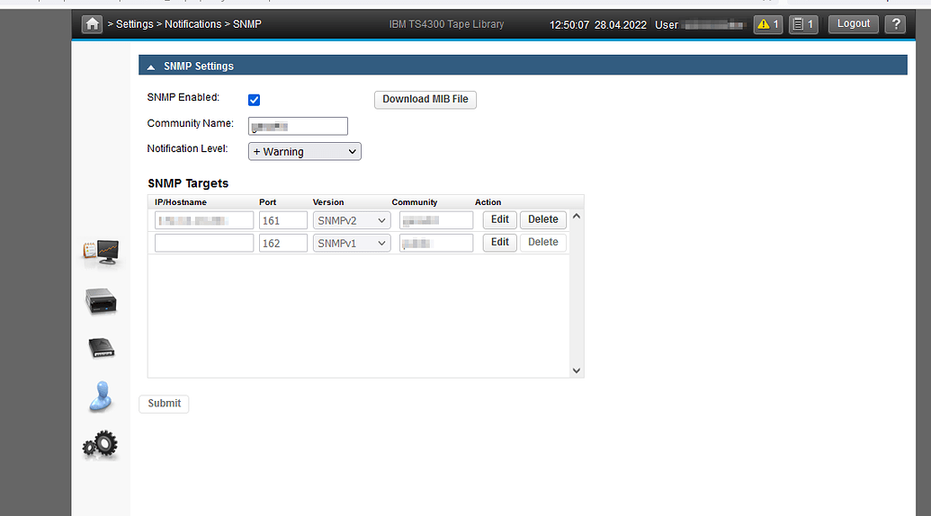 IBM TS 4300 Got empty SNMP response Troubleshooting Checkmk Community