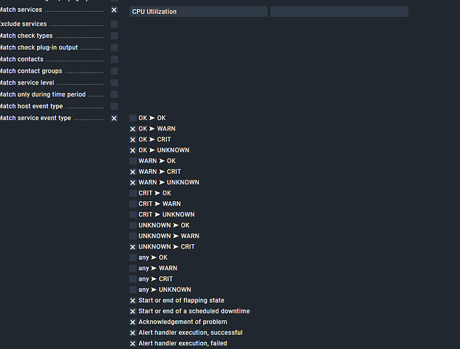 Notification Conditions