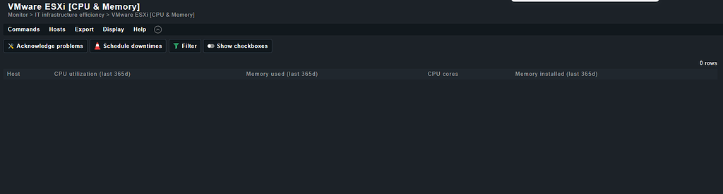VMware ESXi [CPU & Memory] - View Empty - General - Checkmk Forum