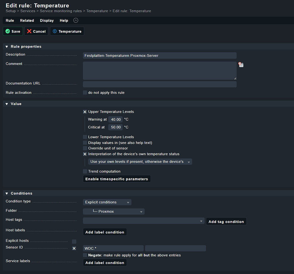 Cd Temperature Check Issues ajusting hdd temperature thresholds - Troubleshooting - Checkmk ...