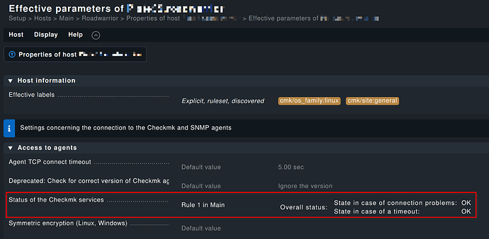 Effective parameters