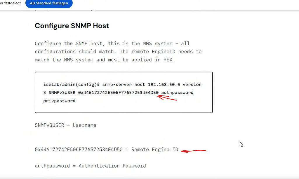 engine id snmp