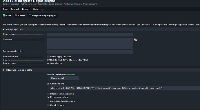 rule_ Integrate Nagios plugins