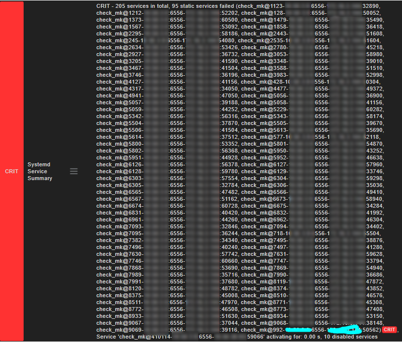 Systemd Service Summary Static Services Failed Troubleshooting Checkmk Community