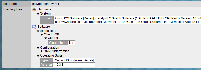 Cisco 3650 - no interfaces appear in switch port inventory