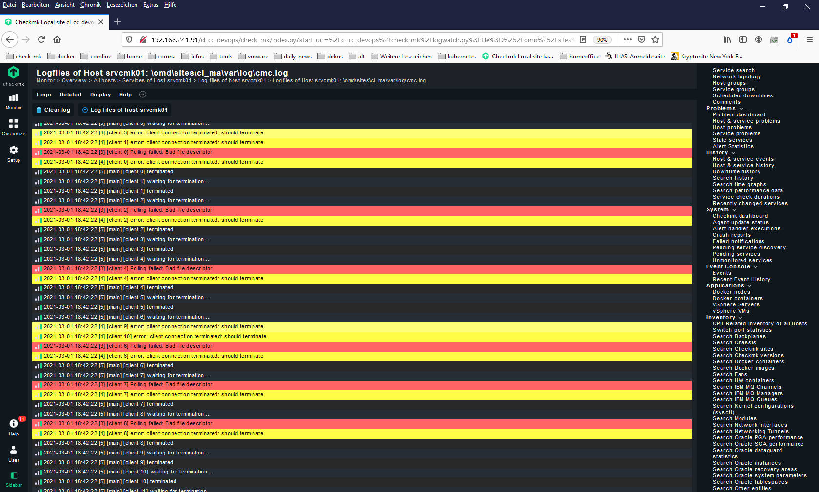 epoll_ctl failed bad file descriptor