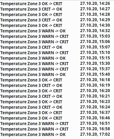 checkmk temperature mails