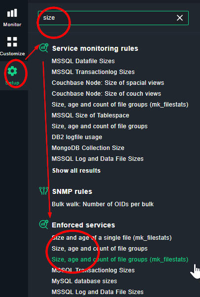 cmd dir show size