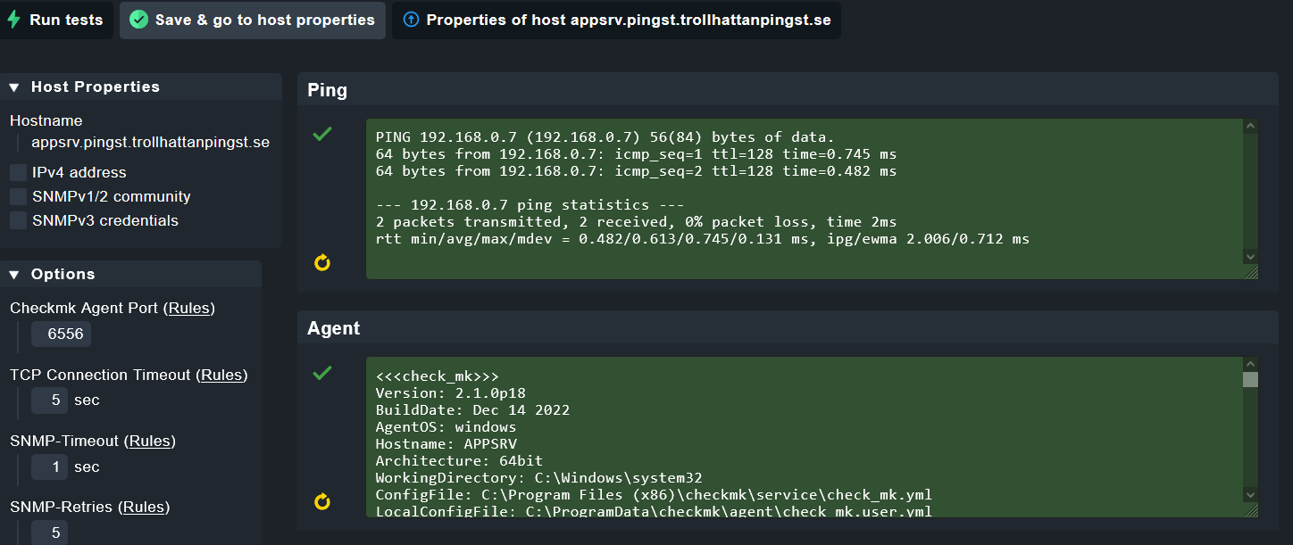 [agent] Communication failed: timed outCRIT, Got no information from ...